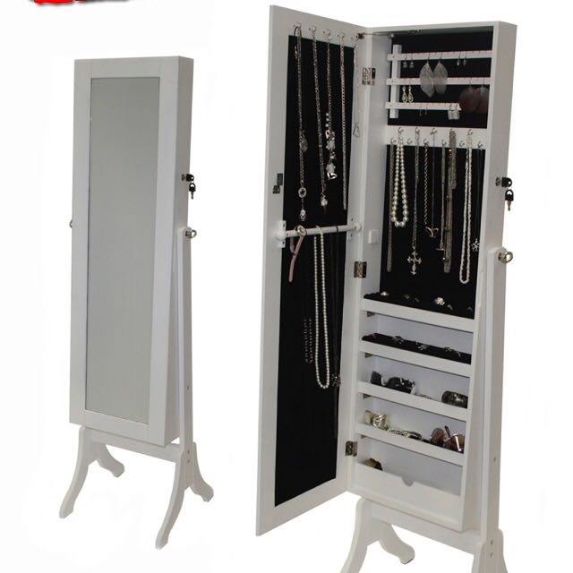 Free Delivery Luxury Full Length Mirror Jewelry Cabinet