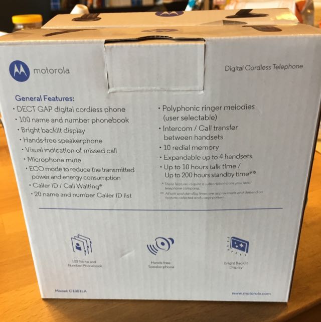 Motorola Digital Cordless Telephone, Audio, Voice Recorders on Carousell