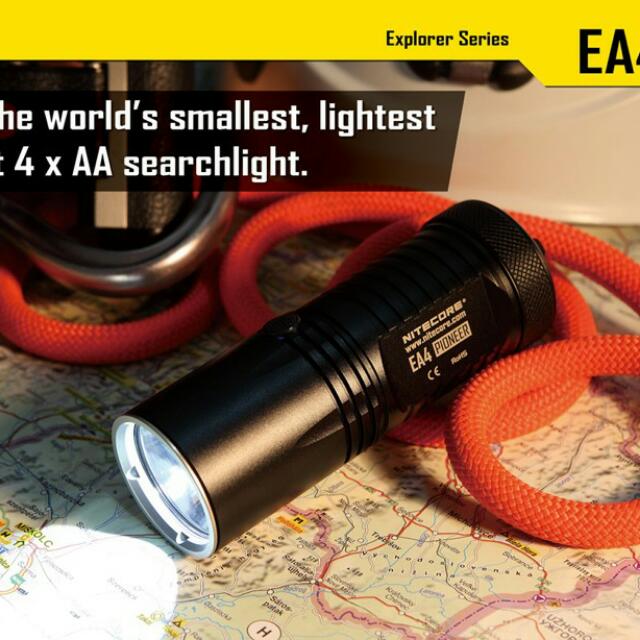 Nitecore EA4 Torchlight 860 Lumens, Sports Equipment, Hiking  Camping on  Carousell
