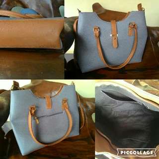 prelived lily rose greyish hand bag