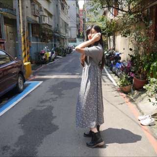 長板洋裝 | 灰
