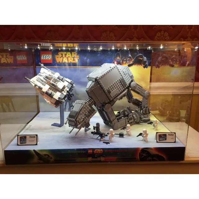 Lego Star Wars At At Snowspeeder Light Up Store Diorama Display
