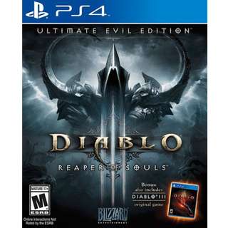 Diablo 3 Reaper of Souls Ultimate Evil Edition for PS4.