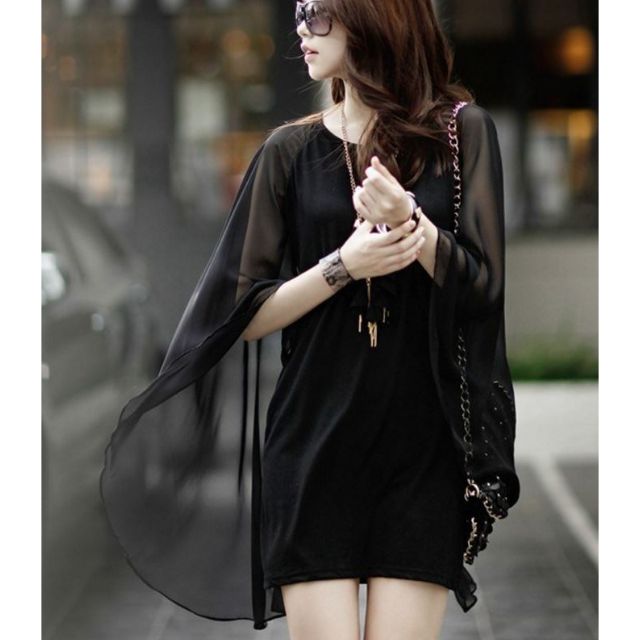 Chiffon batwing dress hotsell