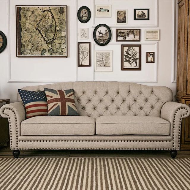 Country Style Fabric Sofa Furniture Sofas On Carou Country Style Fabric Sofa Furniture