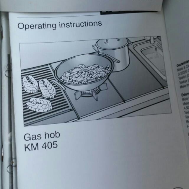 Miele Gas Hob KM416 (Wok Burner), TV & Home Appliances, Kitchen Appliances, Hobs & Hoods on