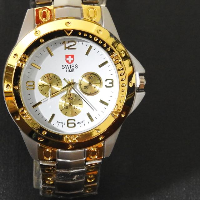 swiss time quartz watch