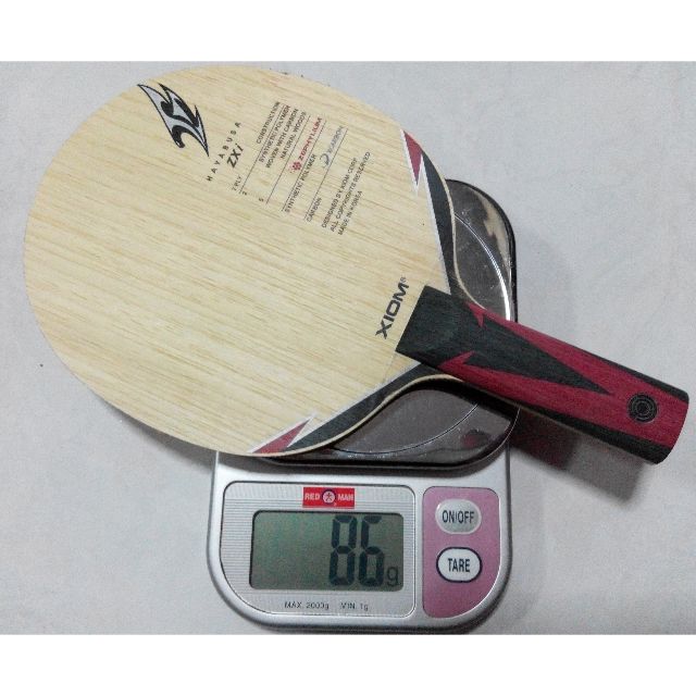 Xiom Hayabusa ZXi Table Tennis Blade, Sports Equipment, Sports & Games ...