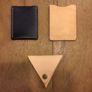 Leather Cardholder And Coin Pouch