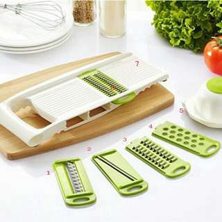 5-in-1 Peeler Grater Plastic Vegetable Fruit Slicers Cutter Stainless Steel  Blades Multi-Function ABS Peeler Grater Slicer