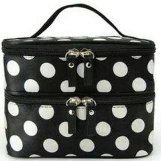 Portable Travel Cosmetic Bag (black)