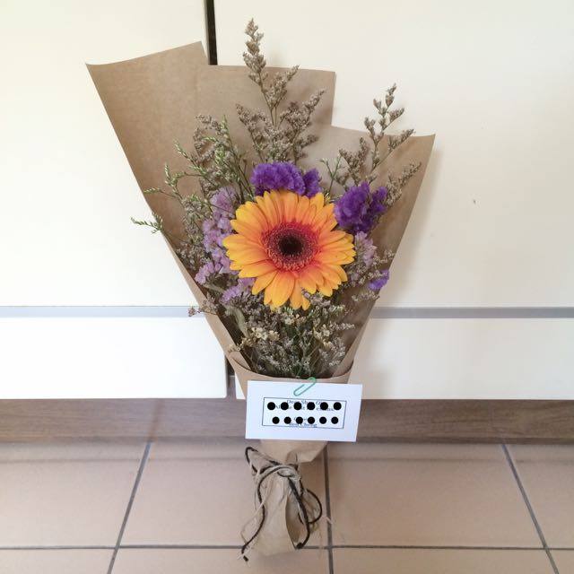 Dried + Fresh Flower Bouquet, Furniture & Home Living, Home Decor