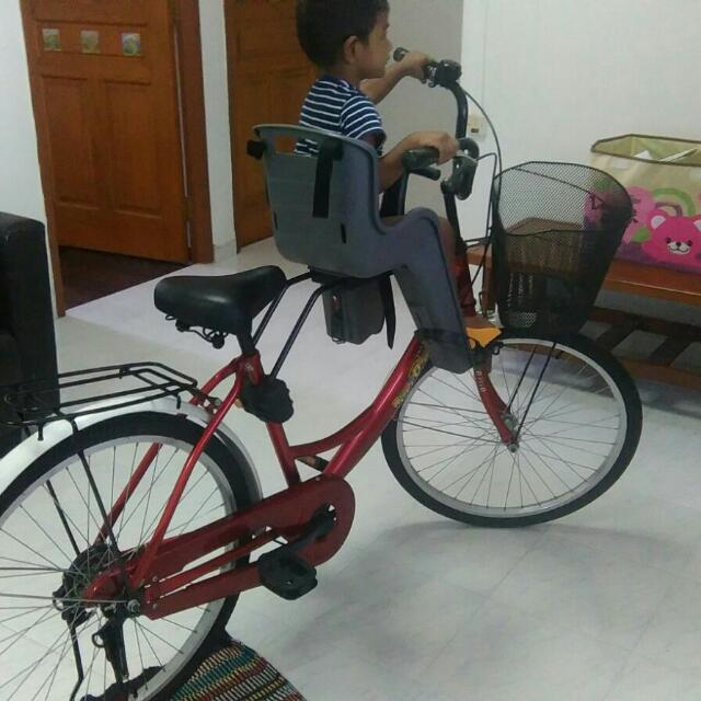 ladies bicycle with child seat