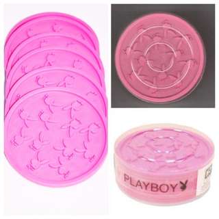 Brand New PINK Authentic PLAYBOY Coasters X6!