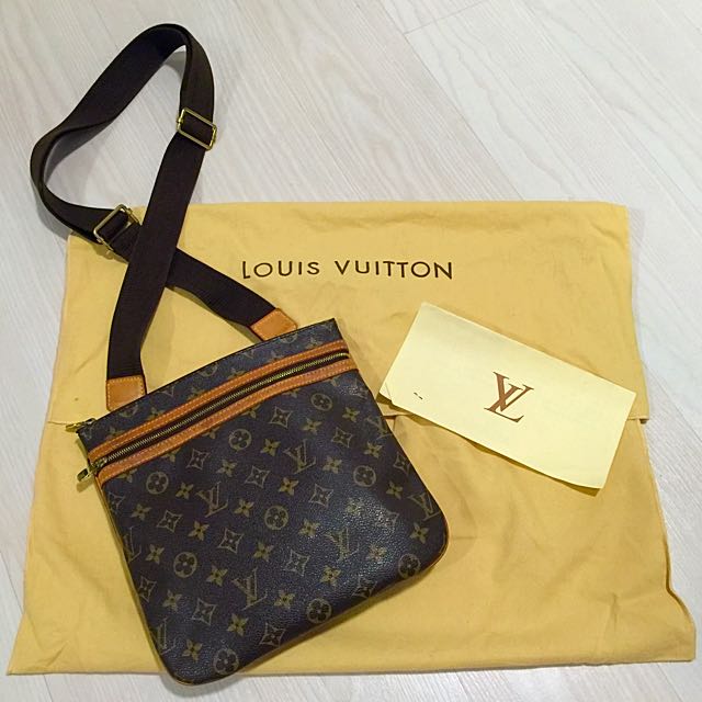 Reduced Price! Authentic Louis Vuitton Monogram Canvas Pochette Bosphore  Messenger Bag