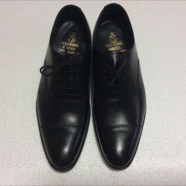 Herring Babbacombe Black Oxford Men s Dress Shoes UK7 Men s