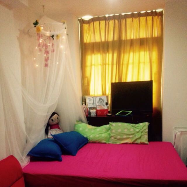 Reserved Ikea Bed Canopy Bryne Net Furniture On Carousell