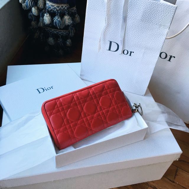 Lady Dior Voyageur Wallet SHW