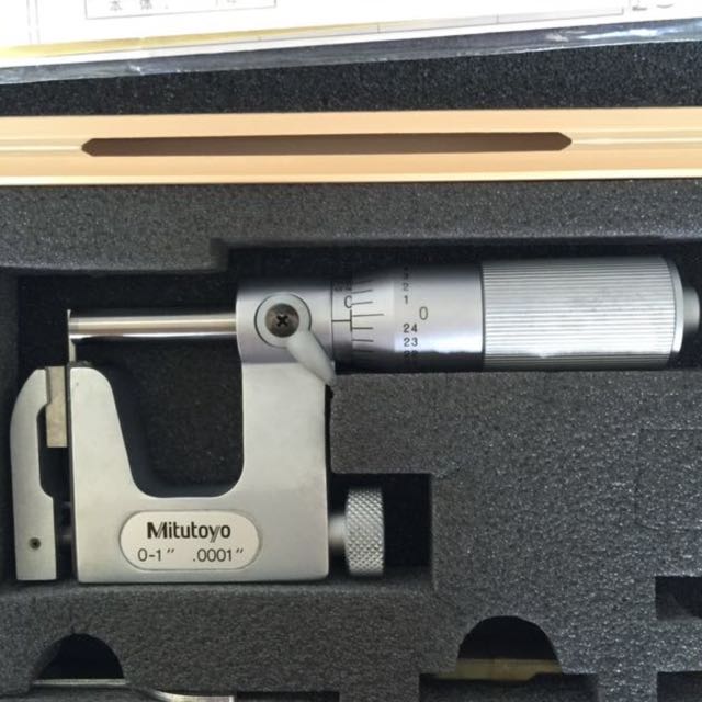 Mitutoyo Micrometer For Cylinder Thickness 01" 0.0001", Furniture