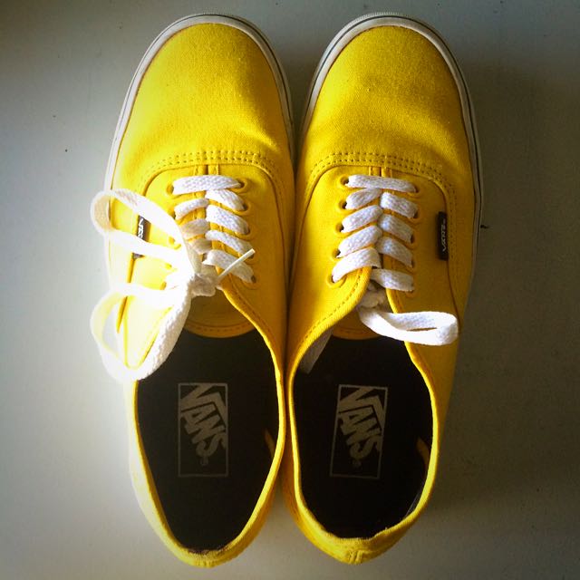 yellow vans off the wall