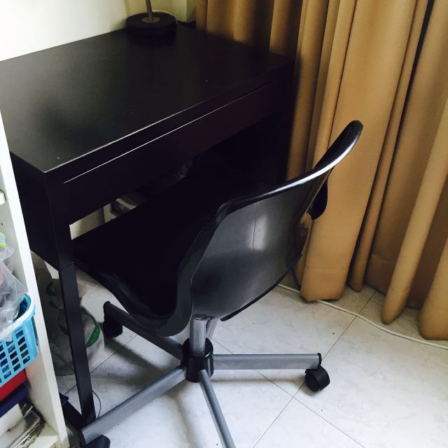 1 IKEA desks and IKEA Chair, Furniture & Home Living, Furniture, Tables