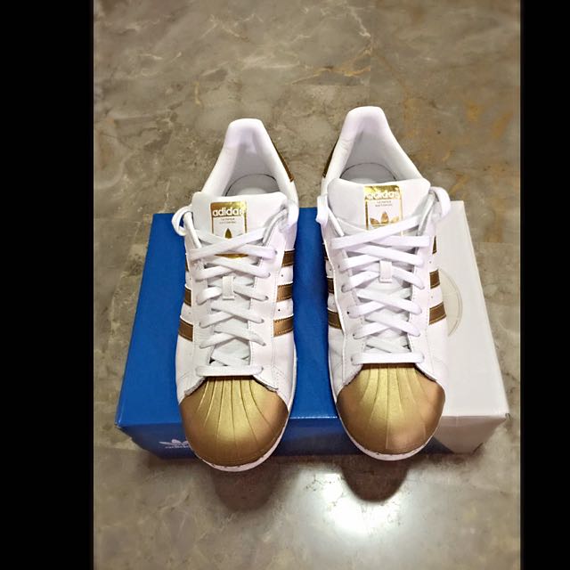 Authentic Adidas Superstar Metallic Pack Gold Mens UK10 Men s