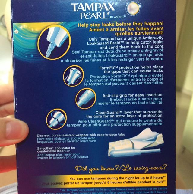 Bnib Tampax Pearl Tampons Regular Women S Fashion On Carousell