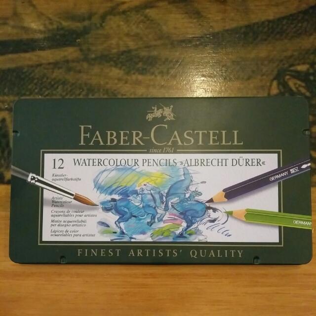 Faber Castell Watercolor Pencil Albrecht Durer 12pcs Desain Kerajinan Tangan Di Carousell