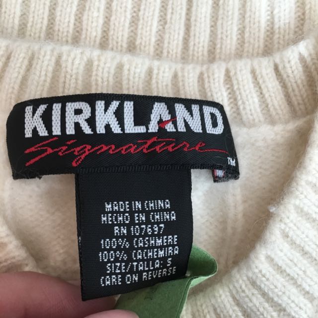 Kirkland cashmere cheap sweater review