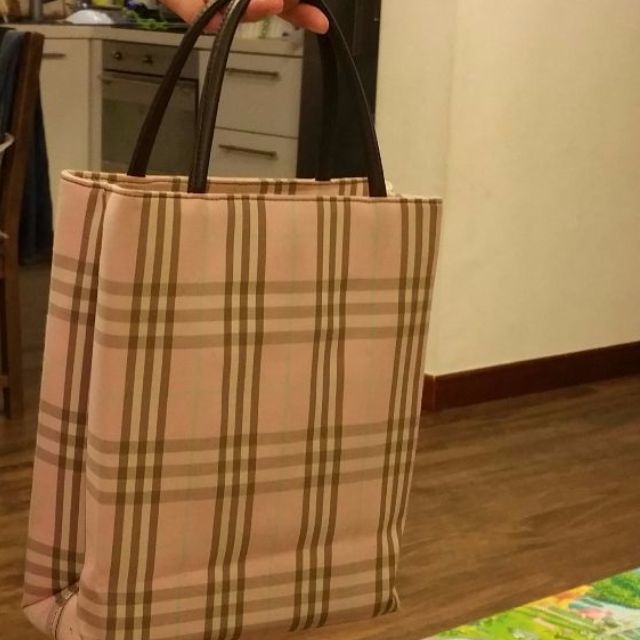 burberry pink plaid bag