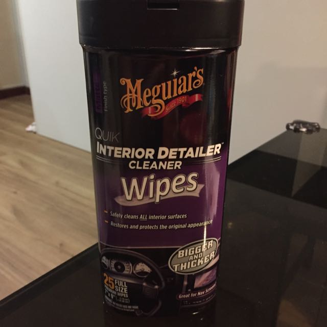 Brand New Meguiars Quik Interior Detailer Cleaner Wipes Car Accessories On Carousell