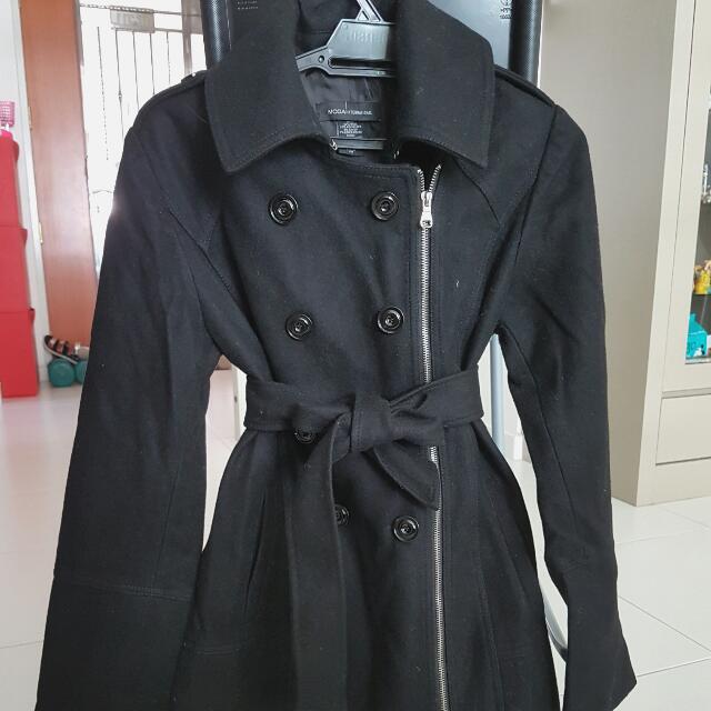 Long Button Winter Coat Preloved Women S Fashion On Carousell