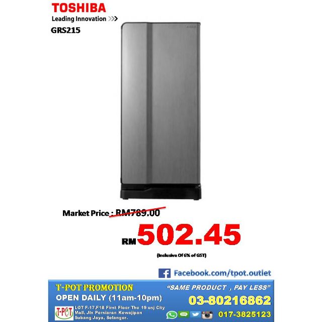 One Fridge Door Grs215 Peralatan Dapur Di Carou Kongsi Senarai Ini