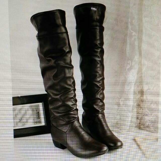knee high soft leather boots