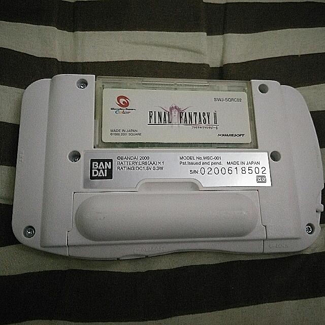 WonderSwan Color – Final Fantasy II – Version Japonaise, Bon état (cartouche Seulement)