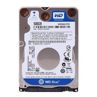 Western Digital WD Blue 500GB Mobile Hard Disk Drive - 5400 RPM SATA 6 Gb/s 7.0 MM 2.5 Inch - WD5000LPVX
