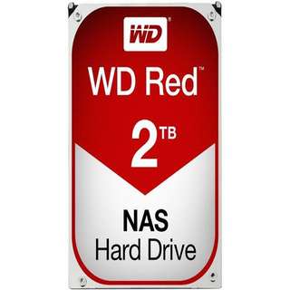 Western Digital WD Red 2TB NAS Hard Disk Drive - 5400 RPM Class SATA 6Gb/s 64MB Cache 3.5 Inch - WD20EFRX