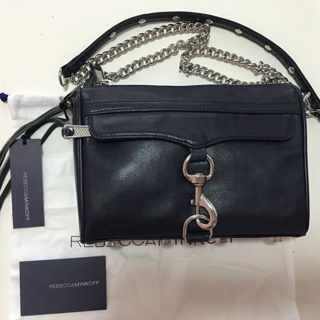 Rebecca Minkoff RM Mini M.A.C. Crossbody Navy Blue Luxury on Carousell