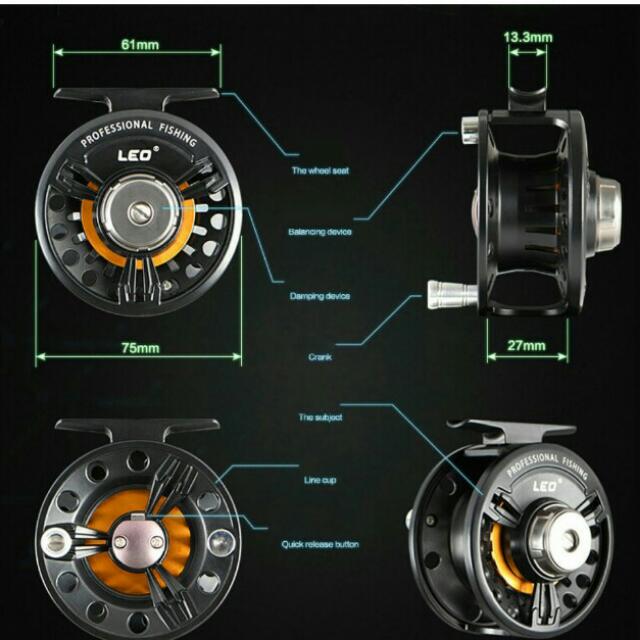 New Ball Bearing Full Metal 2way Fish Reel Rafting Fishing/ Deep Sea ...