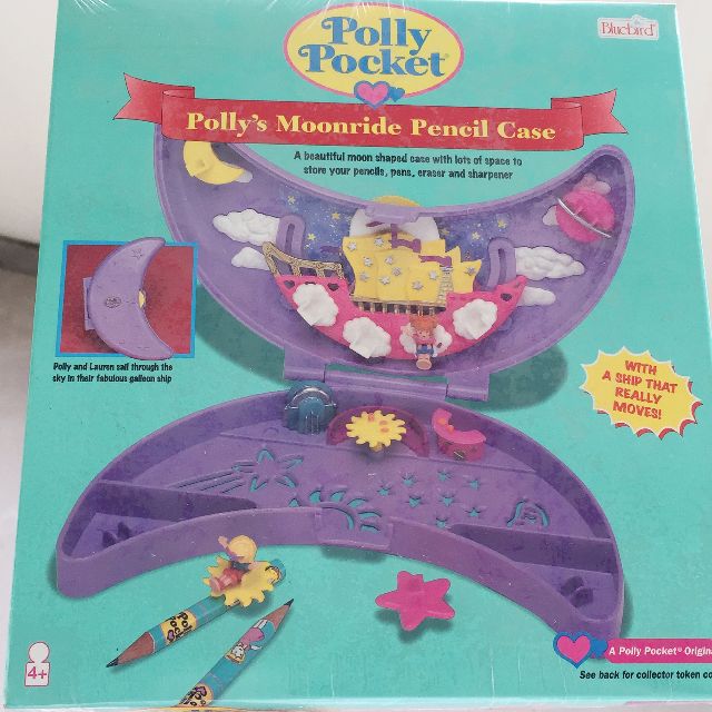 Polly Pocket 1996 Moonride Pencil Case Excellent Condition Original Contents