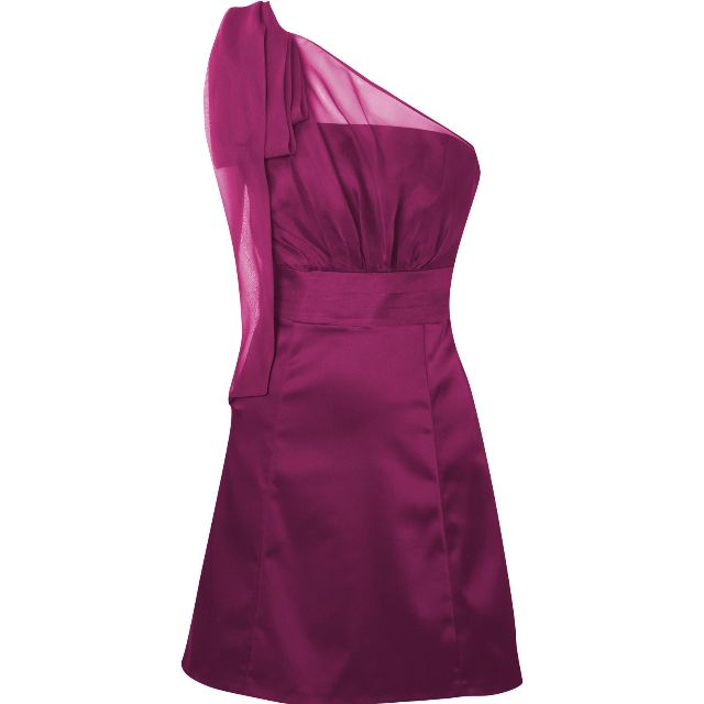 Coast avianna purple magenta maroon one shoulder dress size UK12