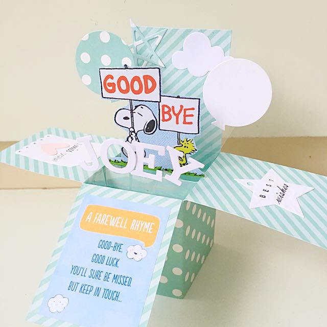 Luxury 88 Pop Up Farewell Card