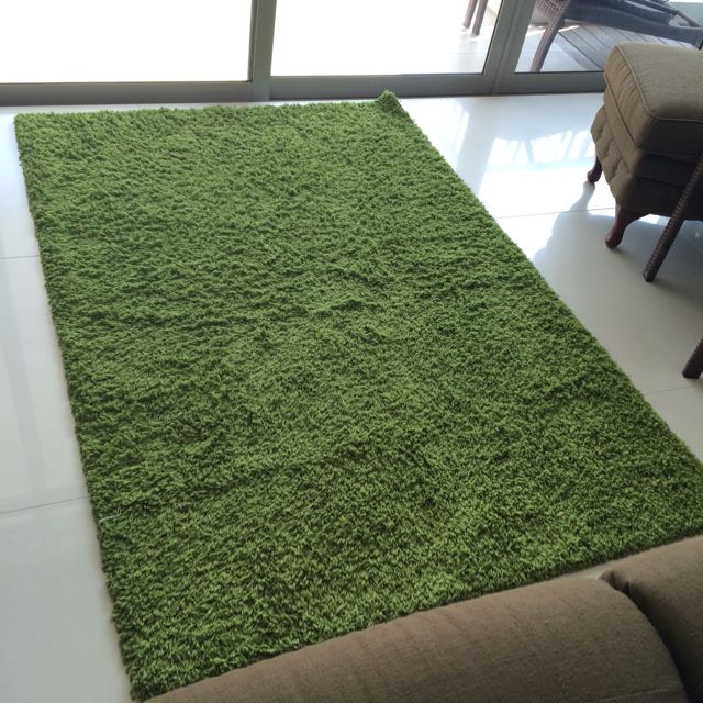 Ikea Grass Green Pile Rug Carpet, Lime Green Rug Ikea