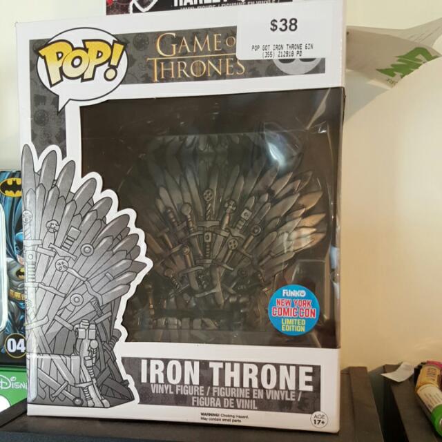 iron throne pop vinyl