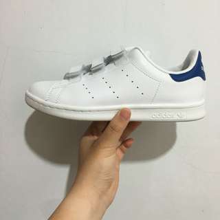 Adidas Stan Smith CF C 魔鬼氈 白藍💕