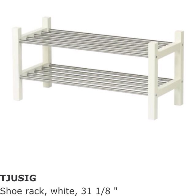 TJUSIG Shoe rack, white, 31 1/8 - IKEA