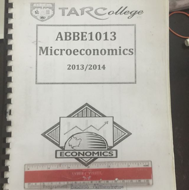 Microeconomics Notes Tarc Textbooks On Carousell