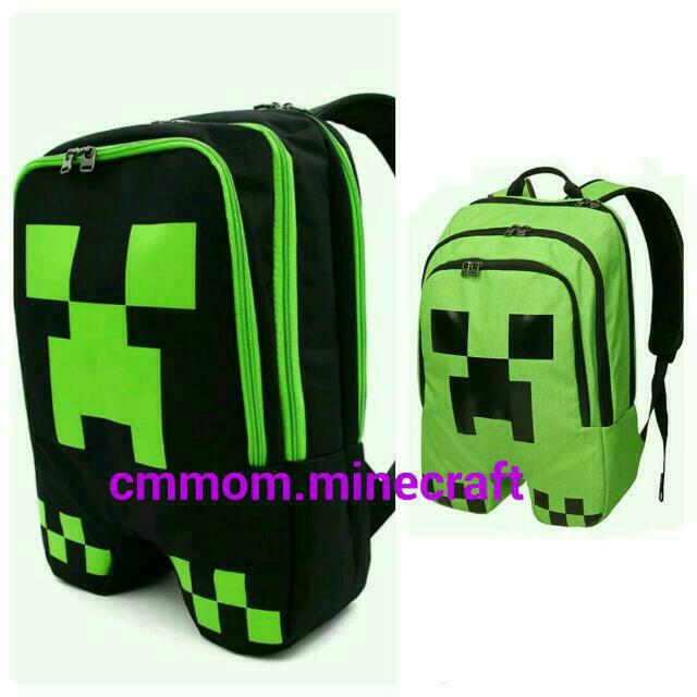 Minecraft Creeper School Bag