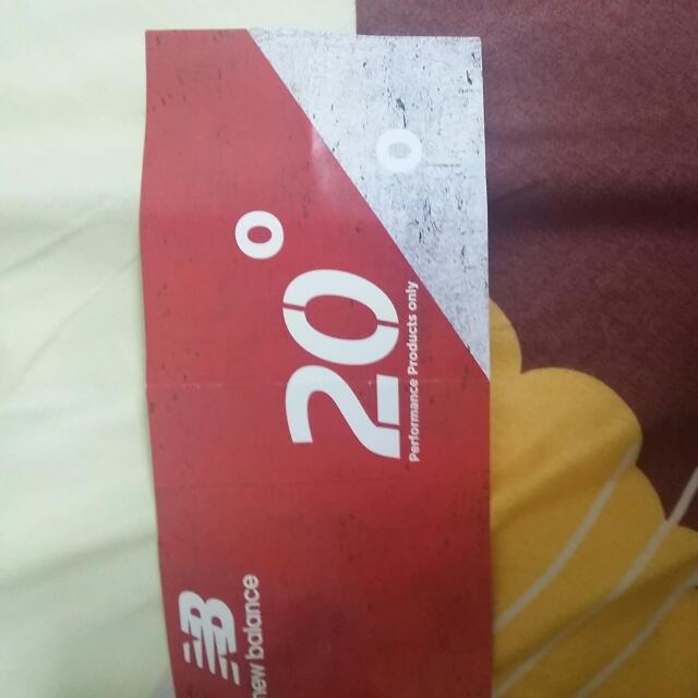 New Balance 20 Off Voucher Sports Equipment Exercise Fitness Cardio Fitness Machines on Carousell