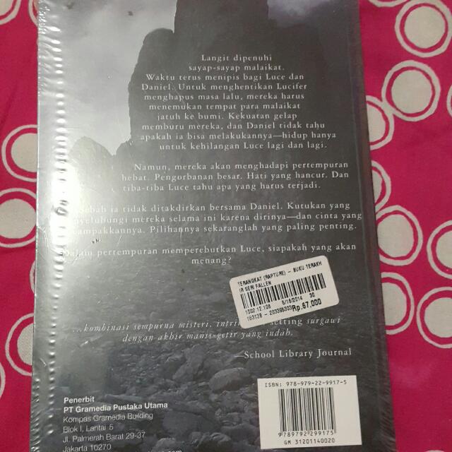 Novel Rapture Seri Terakhir Dari Seri Fallen Buku Alat Tulis Di Carousell